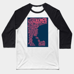 Serge Gainsbourg - Discography Baseball T-Shirt